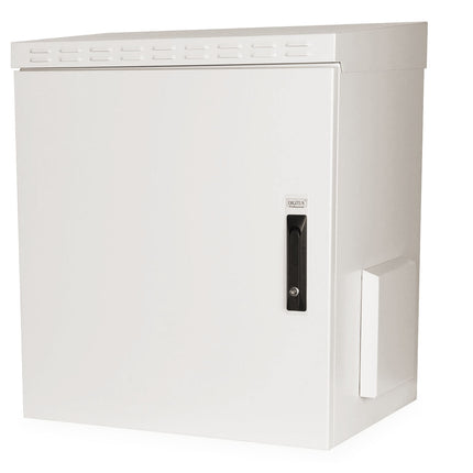 12U wall cabinet, outdoor, IP55 713x600x450 mm, color gray (RAL 7035)