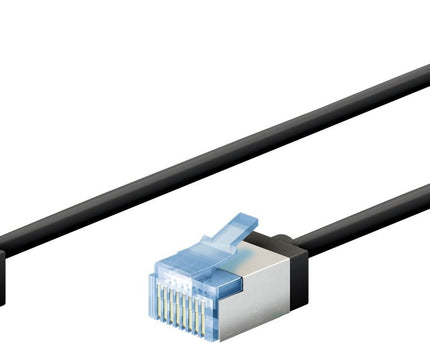 Ultraflexibele 15 M CAT 6A-patchkabel, slank, U/FTP, zwart