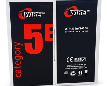 UTP CAT5e cable solid 305M CCA Red