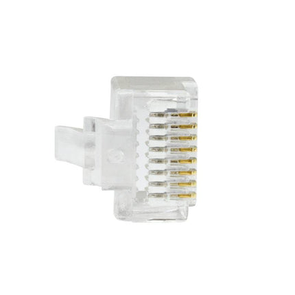 Doorsteek CAT6 Connector RJ45 - UTP 50 stuks voor soepele en stugge kabel