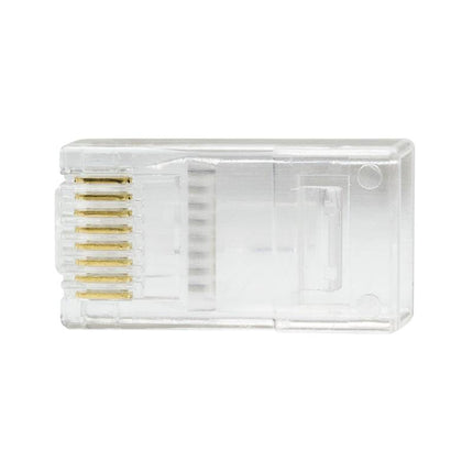 Doorsteek CAT6 Connector RJ45 - UTP 50 stuks voor soepele en stugge kabel