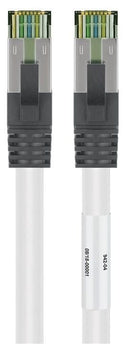 CAT8.1 S/FTP PIMF LSZH 1M Wit