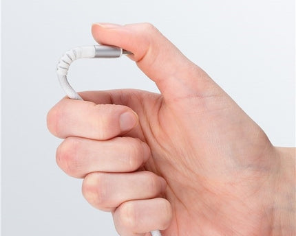 USB-C 0.5M Supersoft Textile Cable with Metal Plugs white