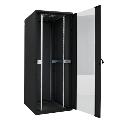 22U Server Rack Cabinet Glass Door (WxDxH) 600x1000x1166mm