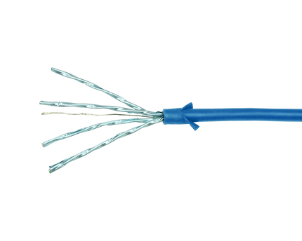 CAT6a U/FTP Ultraflex, 100% koper, blauw, 0.3M