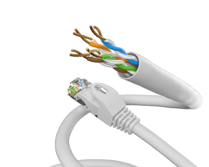 Cat6 1M grijs UTP kabel
