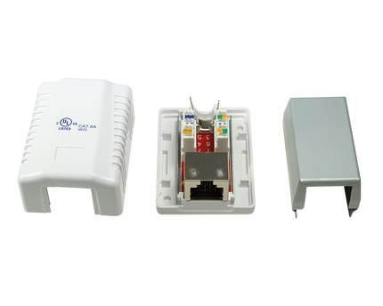 CAT6a opbouwdoos 1x RJ45 STP
