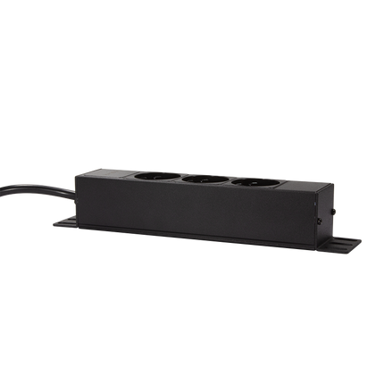 1U 3-way power strip for 10 '' server rack