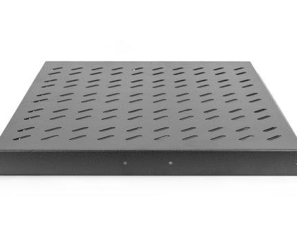 1U pull-out shelf for 800 mm deep racks 40x484x568 mm, up to 25 kg, black (RAL 9005)