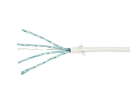 CAT6a U/FTP Ultraflex, 100% koper, wit, 0.5M