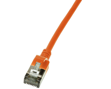 CAT6a U/FTP Ultraflex, 100% Copper, Orange, 0.5M