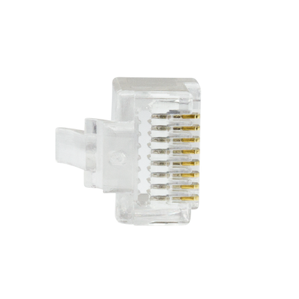 CAT6 EZ-RJ45 connector - UTP 100 pieces for stranded and solid cable