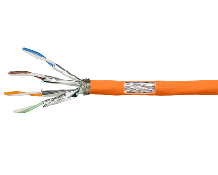 S/FTP CAT7 netwerkkabel stug LSZH FRNC-B 50M 100% koper