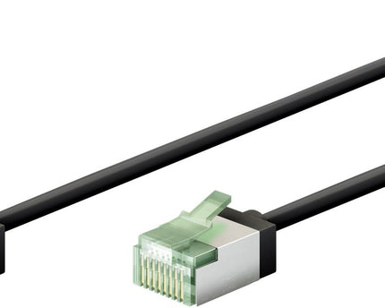 Ultra-flexible 3M CAT 8.1 patch cable, slim, U/FTP, black