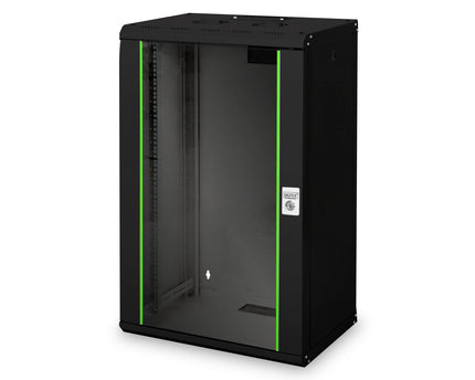 20U wall mounting cabinet, Unique 998x600x450 mm, color black (RAL 9005)