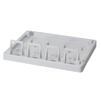 Keystone Surface Mount Box 4 port UTP White