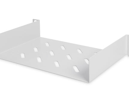 10 Inch 1U shelf 44x254x150 mm, color gray (RAL 7035)