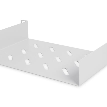 10 Inch 1U shelf 44x254x150 mm, color gray (RAL 7035)