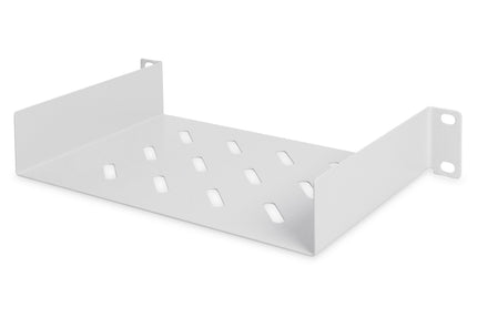 10 Inch 1U shelf 44x254x150 mm, color gray (RAL 7035)