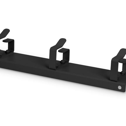 1U metal cable management bar with 3 brackets for 10'' racks