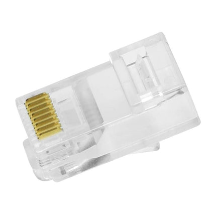 Doorsteek CAT6 Connector RJ45 - UTP 50 stuks voor soepele en stugge kabel