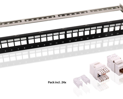 CAT6 keystone patch panel set