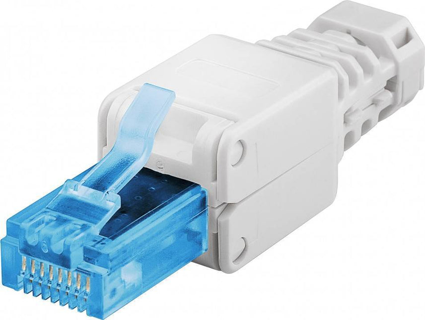 CAT6a Toolless Plug With Strain Relief Boot RJ45 - UTP