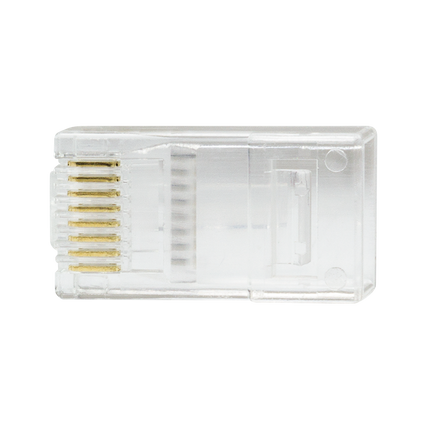 CAT6 EZ-RJ45 connector - UTP 100 pieces for stranded and solid cable