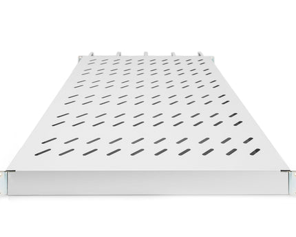 19 Inch 1U legbord voor 1000 mm diepe kasten incl. kabelmanagement, grijs