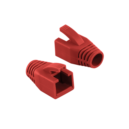 RJ45 strain relief boot 8mm red 50 pcs