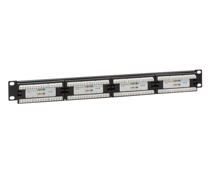 Patchpanel 24 Poorts CAT6 RJ45