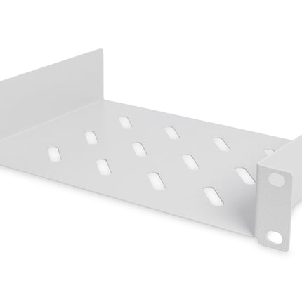 10 Inch 1U shelf 44x254x150 mm, color gray (RAL 7035)