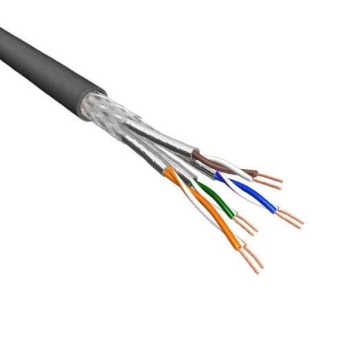 Cat6a S/FTP Stranded 100% Copper 500M Black