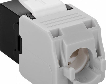 CAT6a Keystone RJ45 unshielded black