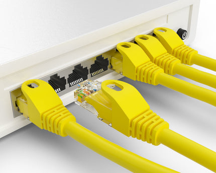 Cat5e 1.5M Geel UTP kabel