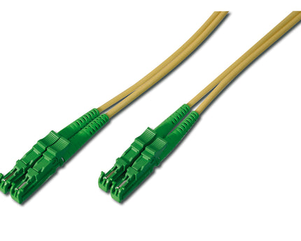 LWL OS2   Singlemode glasvezel Patchkabel, E2000 (8° APC) /  E2000 (8° APC) 1 M