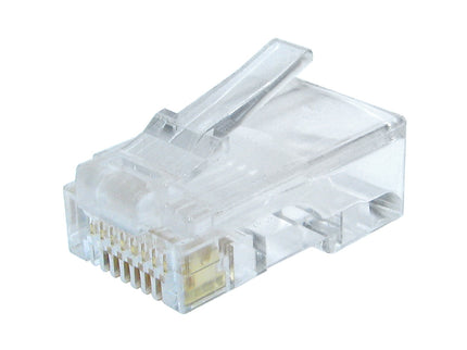 CAT6 Connector RJ45 - UTP 100 stuks voor stugge kabel