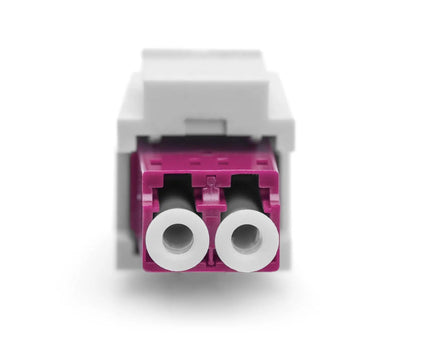 Glasvezel LC/LC duplex koppelaar, Multimode - OM4, Keystone module - Networkdiscount.com