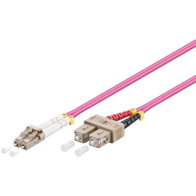 Glasvezelkabel duplex OM4 50/125 LC - SC 5 M - Networkdiscount.com