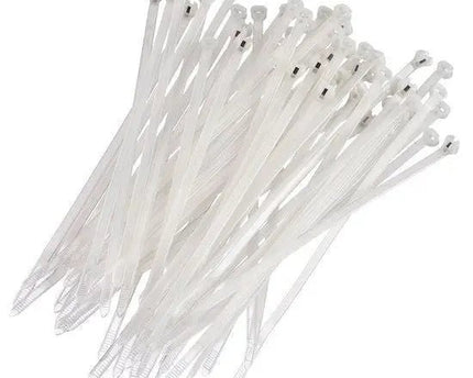Kabelbinders 200 x 2.5 mm wit 100 stuks - Networkdiscount.com