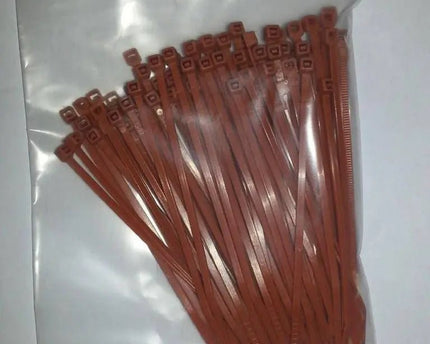 Kabelbinders 200mm bruin 100 stuks - Networkdiscount.com