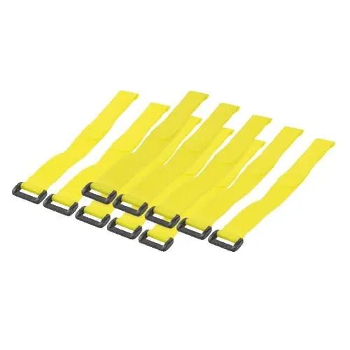 kabelbinders 300mm met klittenband geel 10 stuks - Networkdiscount.com