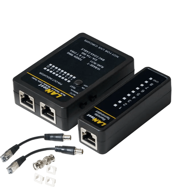 Kabeltester RJ11, RJ12, RJ45, BNC - Networkdiscount.com