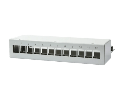 Keystone patch panel box voor 12 keystones - Networkdiscount.com