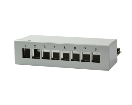 Keystone patch panel box voor 8 keystones - Networkdiscount.com