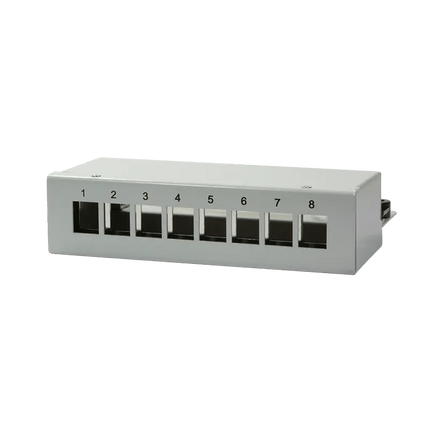 Keystone patch panel box voor 8 keystones - Networkdiscount.com