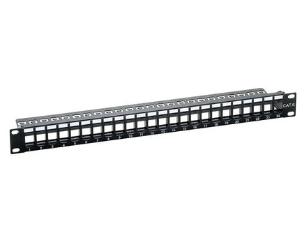 Keystone patchpanel, 24 poorts SNAP IN RAL9005 - Networkdiscount.com