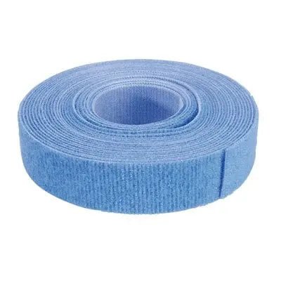 Klittenband 19mm blauw 5m op rol - Networkdiscount.com