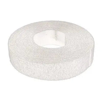 Klittenband 19mm wit 5m op rol - Networkdiscount.com
