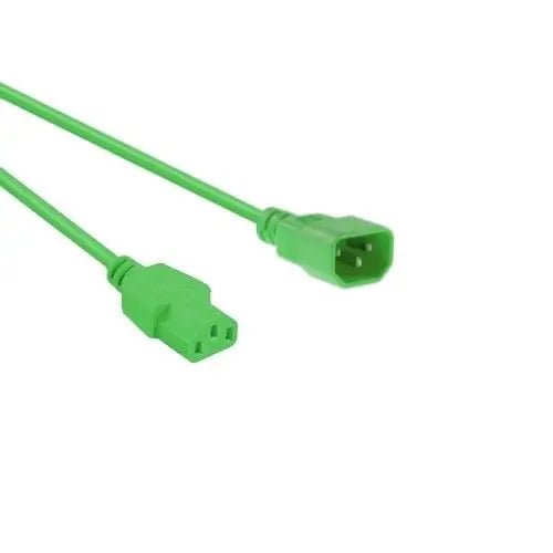 Netsnoer C14 - C13 3x 0.75mmGroen 1.2m - Networkdiscount.com